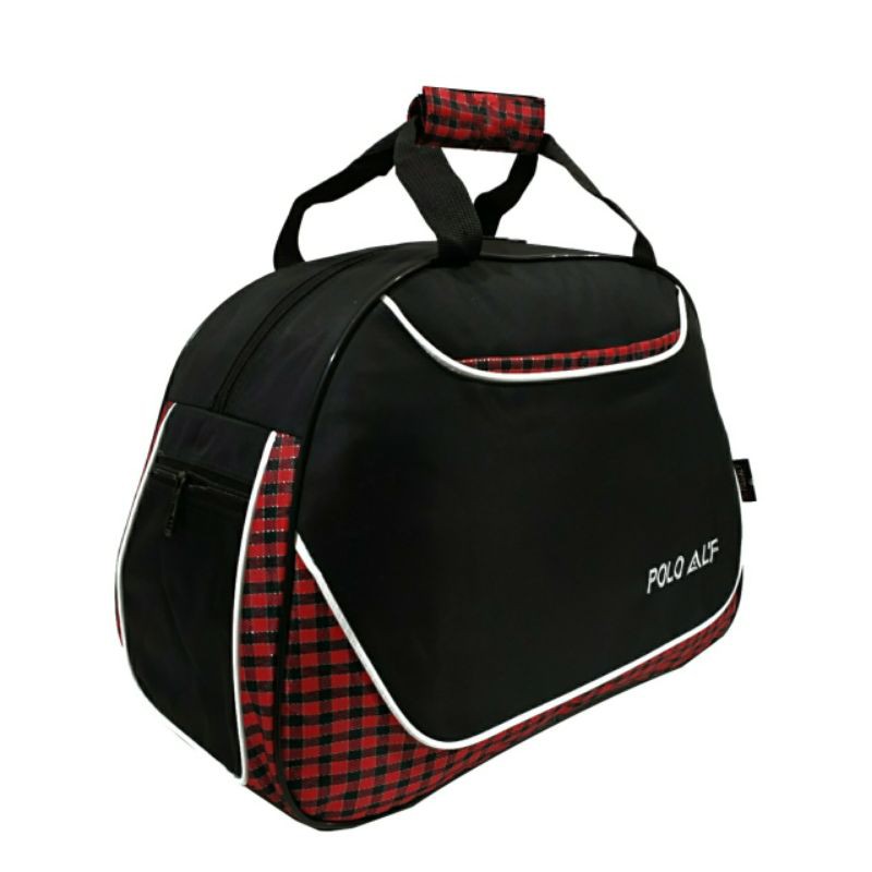 Tas travel jinjing tas pakaian polo ALF 204 Hitam