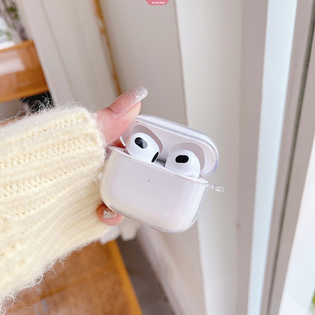 Case TPU Transparan Cover Proteksi Headphone Bluetooth Anti Jatuh / Gores Tahan Lama Untuk AirPods 1 / 2 / 3pro