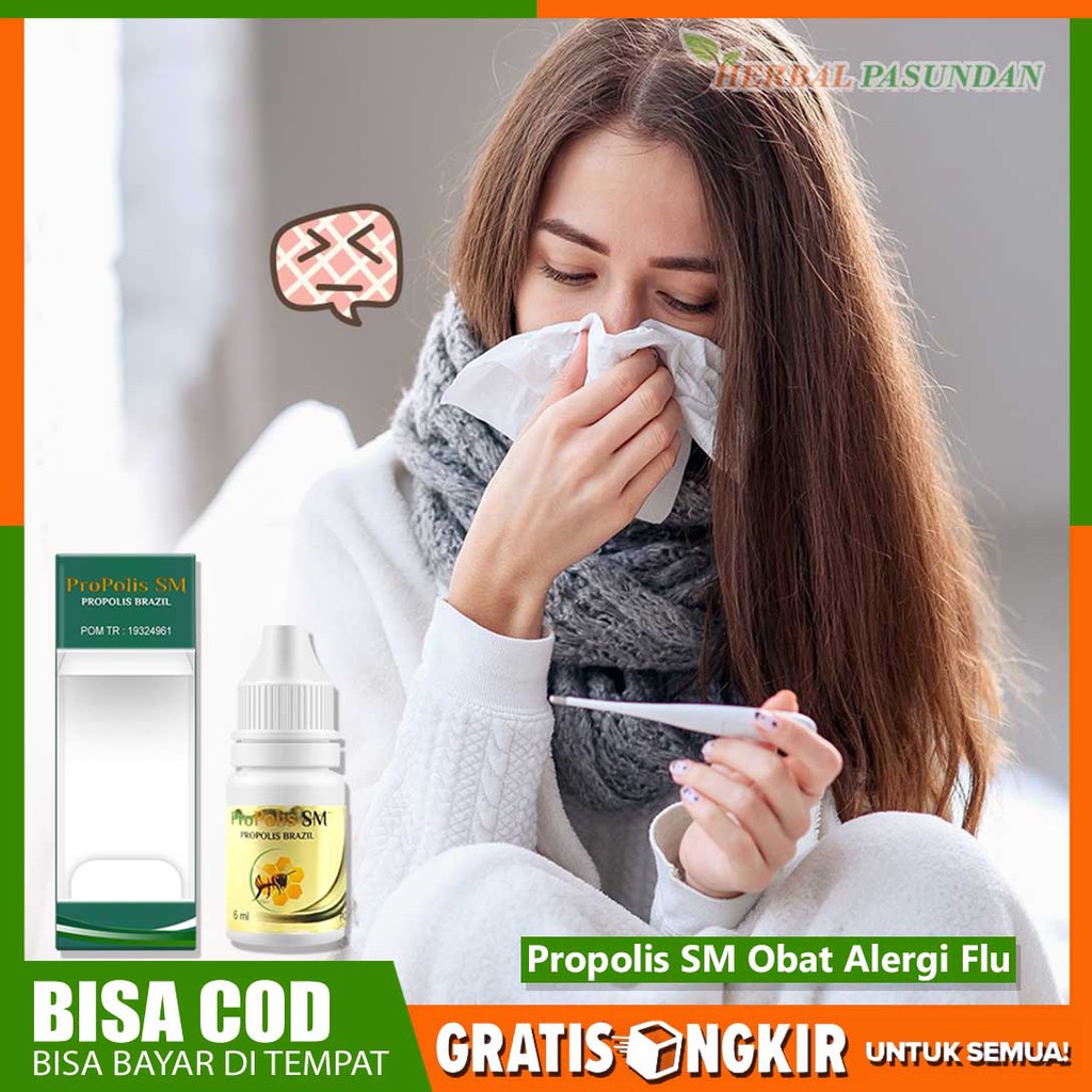 Obat alergi flu, obat alergi dingin obat alergi gatal gatal obat eksim Propolis Sm Brazzilian Gold
