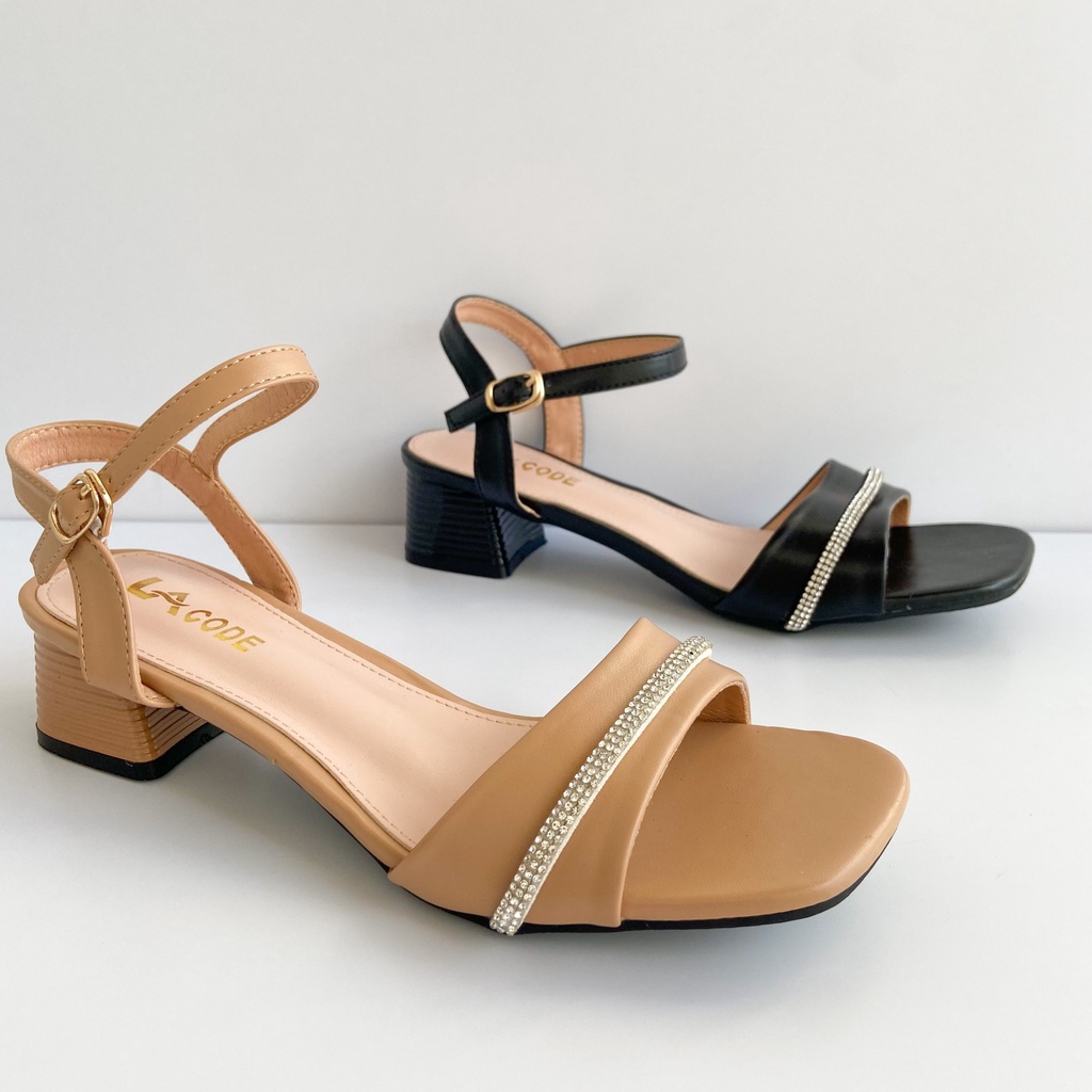 Lacode Shoes Sepatu Wanita Sepatu Heels Sepatu Gladiator Sepatu Tali Belakang Sepatu Tali Sandal Tal