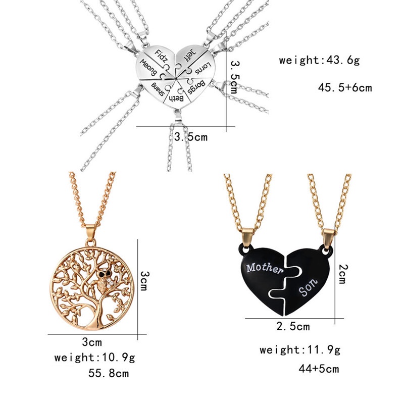 Kalung Rantai Liontin Hati Motif Tulisan Best Friend Gaya Korea Untuk Wanita
