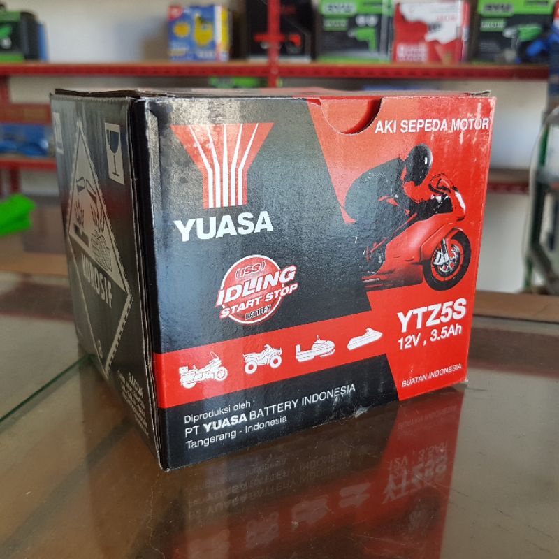 Aki YTZ5S Original Yuasa || Aki Honda Beat - Aki Yamaha Mio Soul / Mio M3 - Honda Revo