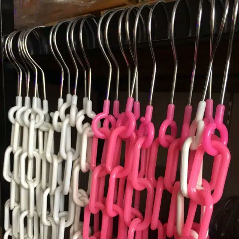 RANTAI PLASTIK GANTUNGAN BAJU DISPLAY / GANTUNGAN BAJU PLASTIK / RANTAI BAJU