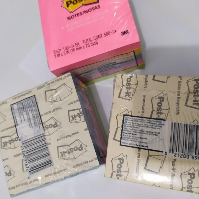 

Post it 654-5UC, 5 Pack sticky note berwarna
