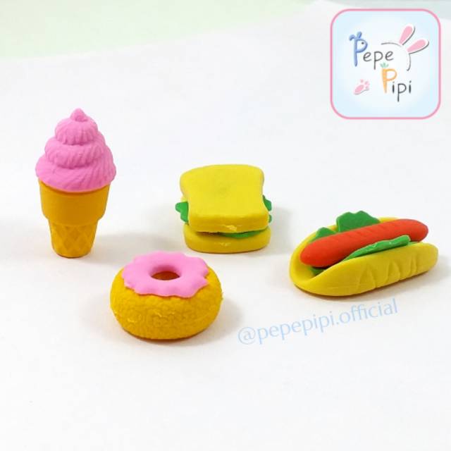 Penghapus Food Vegetable Fruit Hat - Makanan Buah Sayur Topi Pouch Eraser Setip Hapusan