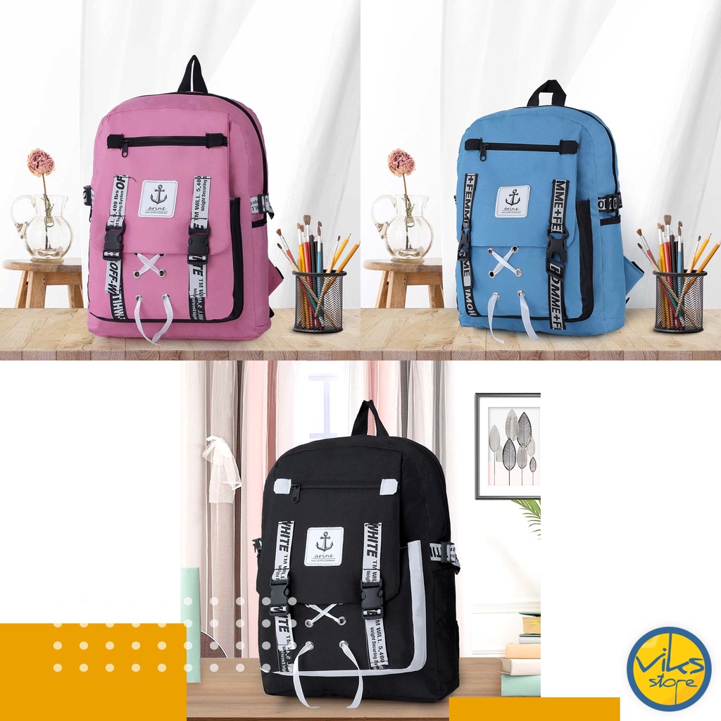 Tas Backpack Wanita Cewek Sekolah Kuliah Tas Ransel Modis Terbaru Tas Bahu Perempuan Tas Ransel Tas Punggung