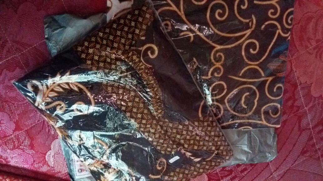 Coupel Ruffle Sarimbit Batik Kombinasi Terbaru Ready Sampai Jumbo Ld120 110 Gamis Modern