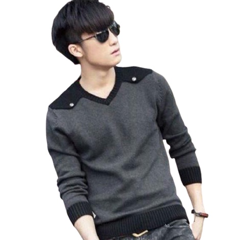 SWEATER RAJUT KAFI GREY MAN/Sweater pria keren