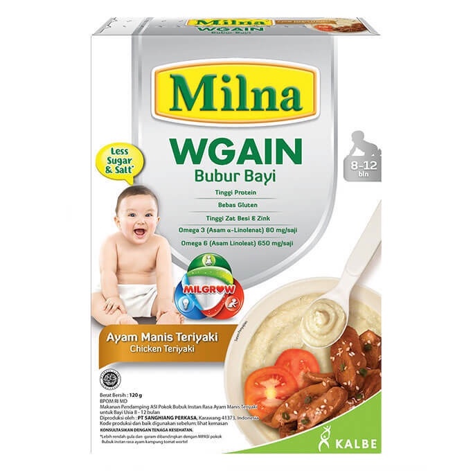 VRR MILNA WGAIN 6-12 bulan 8-12 bulan 120 gr / Bubur Bayi Milna
