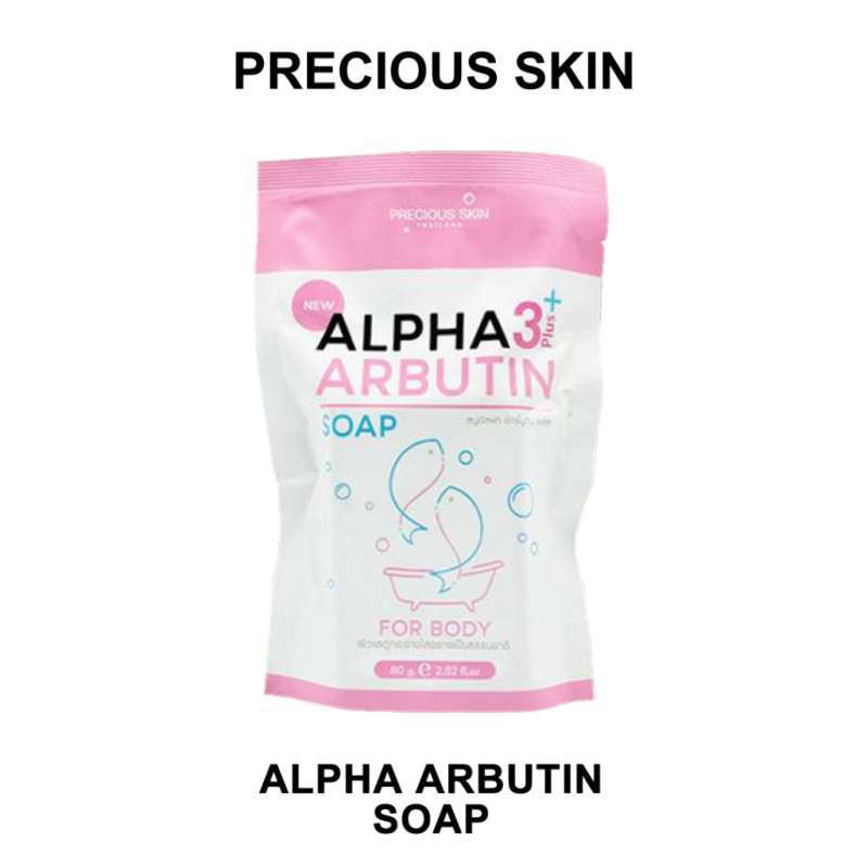 Precious Skin Alpha Arbutin 3 Plus Collagen Whitening Soap / Sabun Pemutih Badan / Sabun / Soap 80g