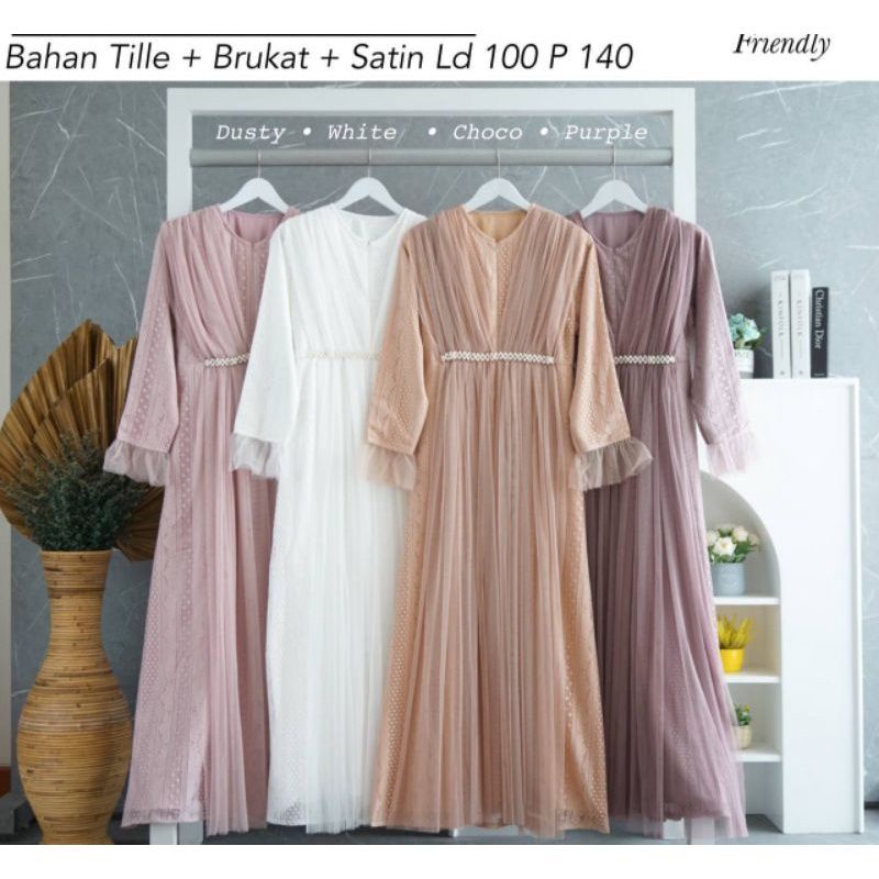 Gamis Brukat Zhafira / Baju Gamis Termurah