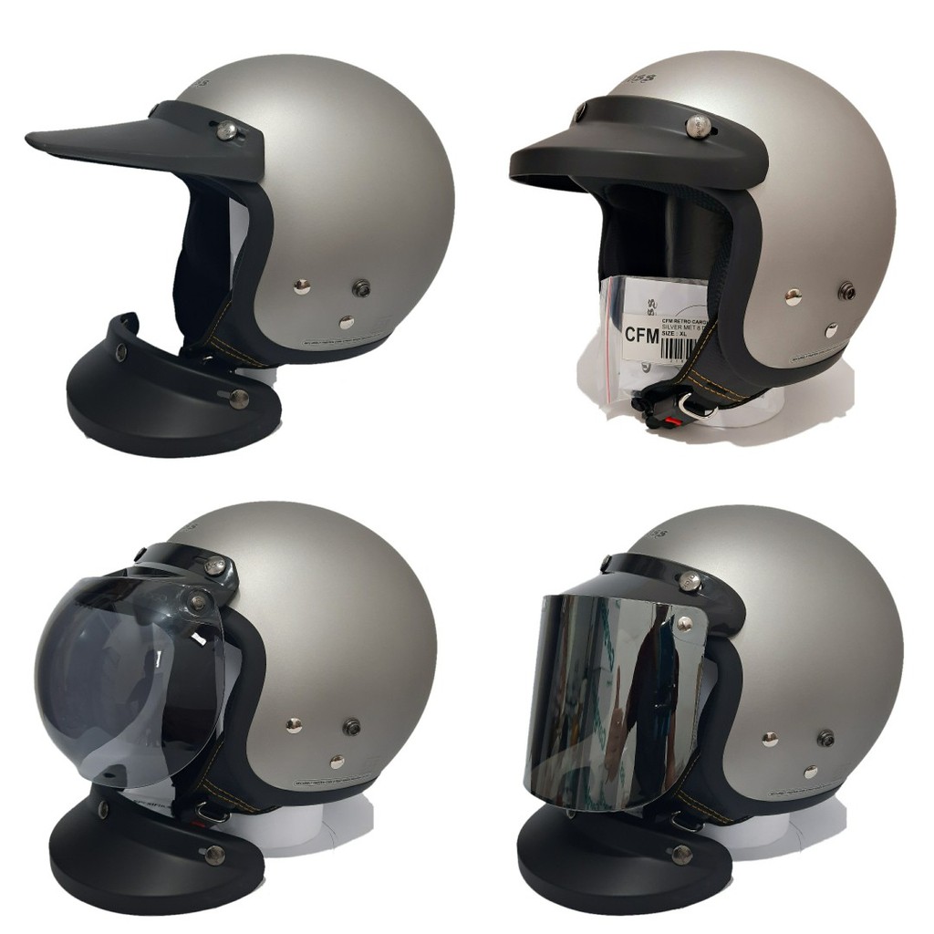 Helm Cargloss Retro Silver Dof