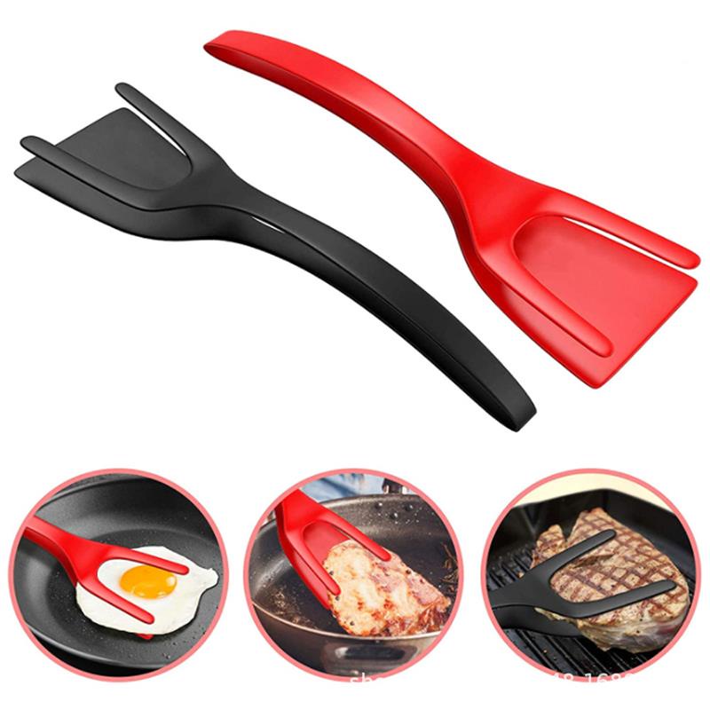 2 In 1 Tongs / Capitan / Capitan / Capitan Telur Goreng / Pancake / Omelet