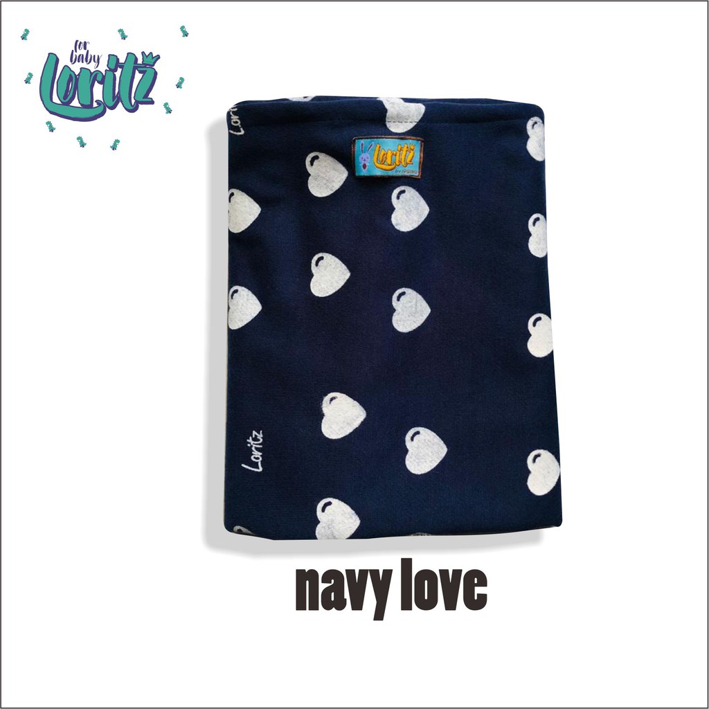 Gendongan bayi geos warna navy all motif