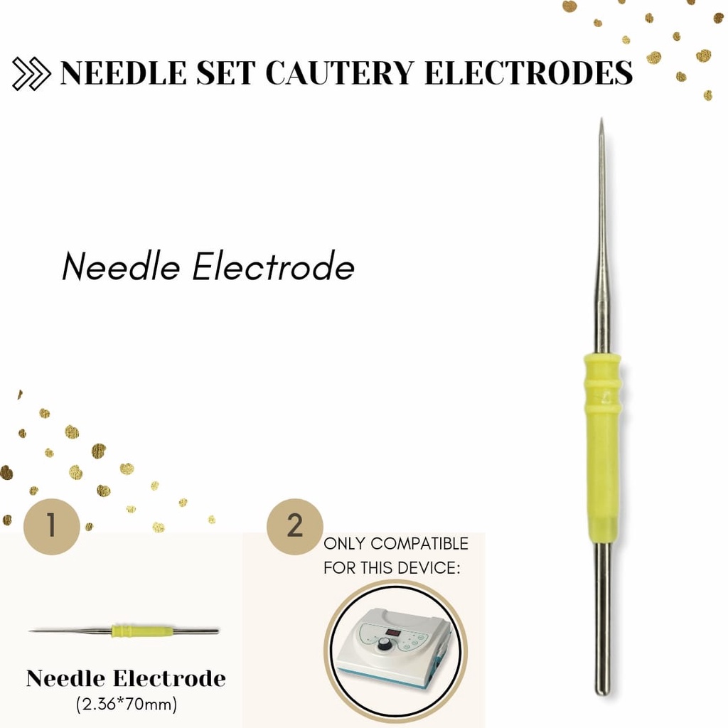 Set Electrodes cautery Needle gdz for machine cauter gdz only