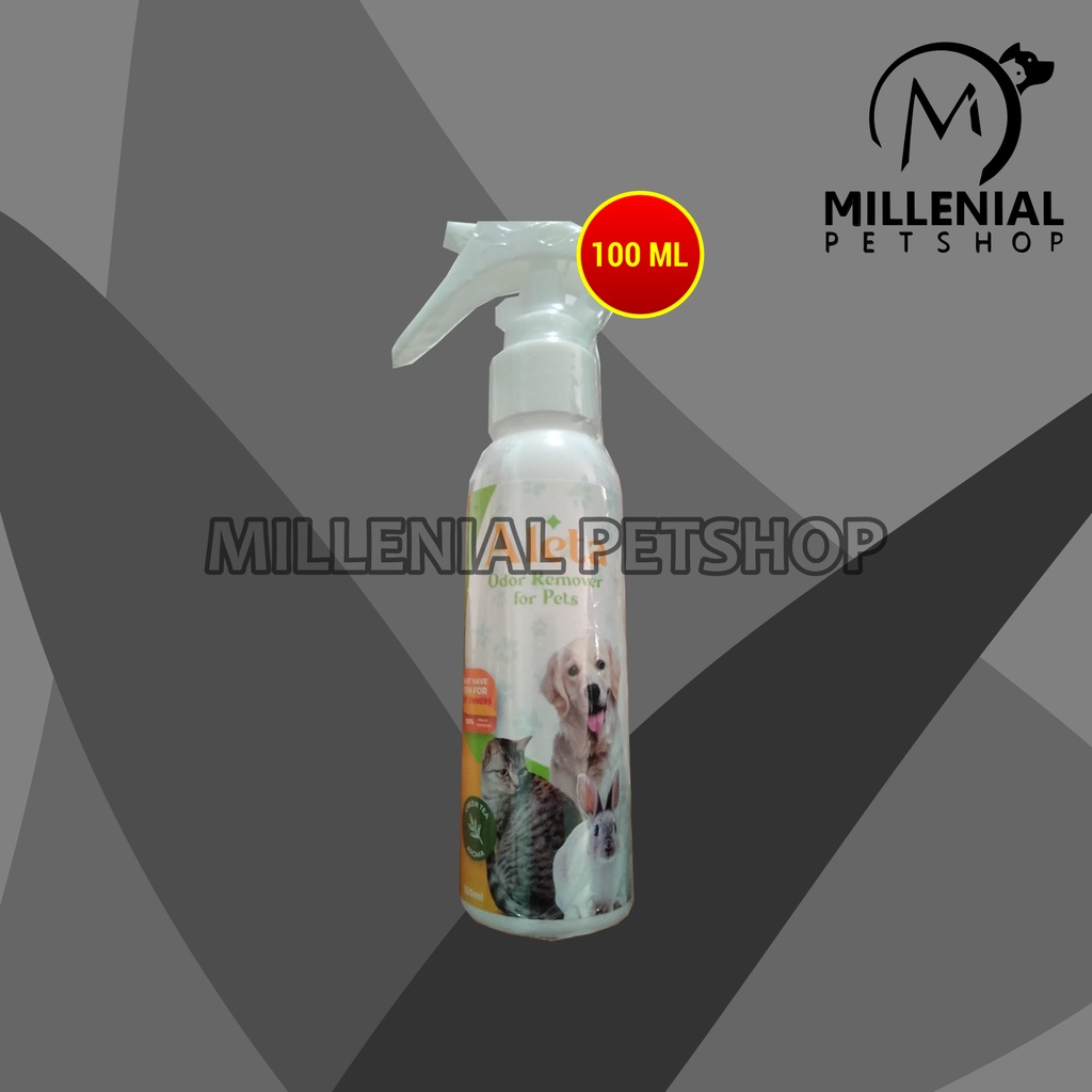 Aleta Pet Odor Remove Penghilang Bau Pipis Kandang Kucing Anjing 100ML