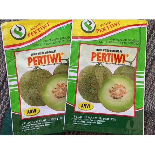 Bayar Di Tempat ☁ Benih Bibit Melon Pertiwi Anvi  (Bestseller) 0K