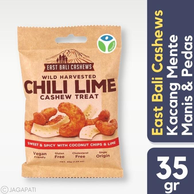 

East Bali Cashew - Chili Lime Cashew Nuts - Cemilan Kacang Sehat 35 gr