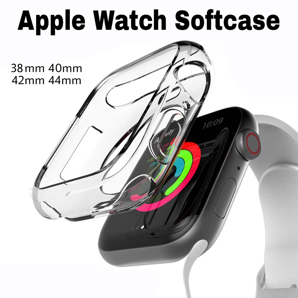 NEW Smart Watch Transparent Iwatch Protective Silicone Softcase 38mm 40mm 41mm 42mm 44mm 45mm for Iwatch seri 6 5 4 3 2 1 SE