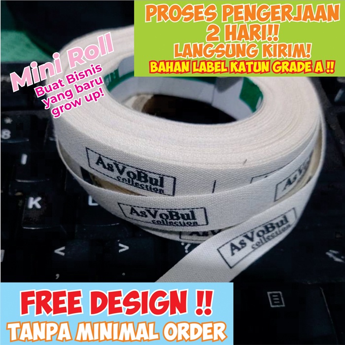 

Label Katun/Label Hijab/Label Custom/Label Kaos/Label Daster/Label Murah/Label Gamis isi 100pcs