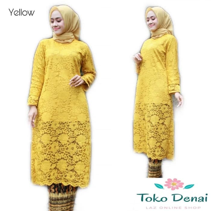 baju raya warna gold