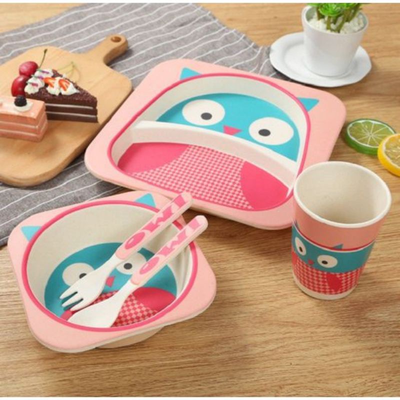 babiesFIRST  Bamboo Feeding Set Animal