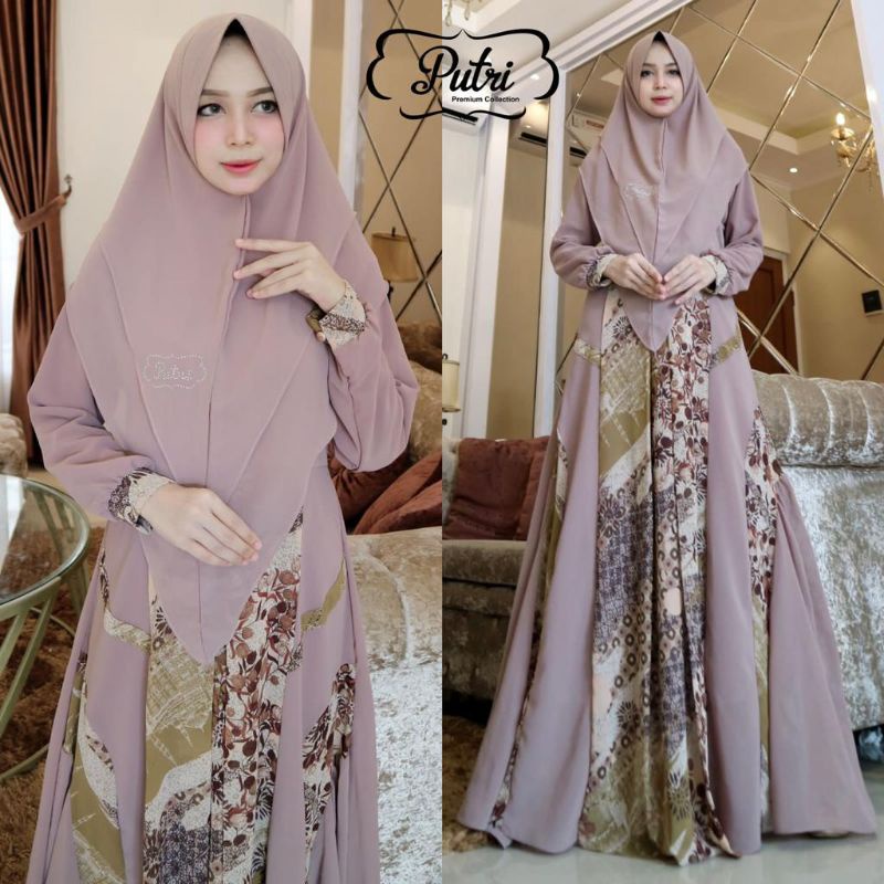 gamis set hijab putri