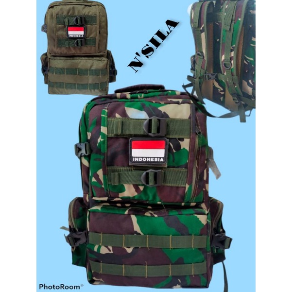 Tas ransel loreng TNI /Tas army/Ransel gultor