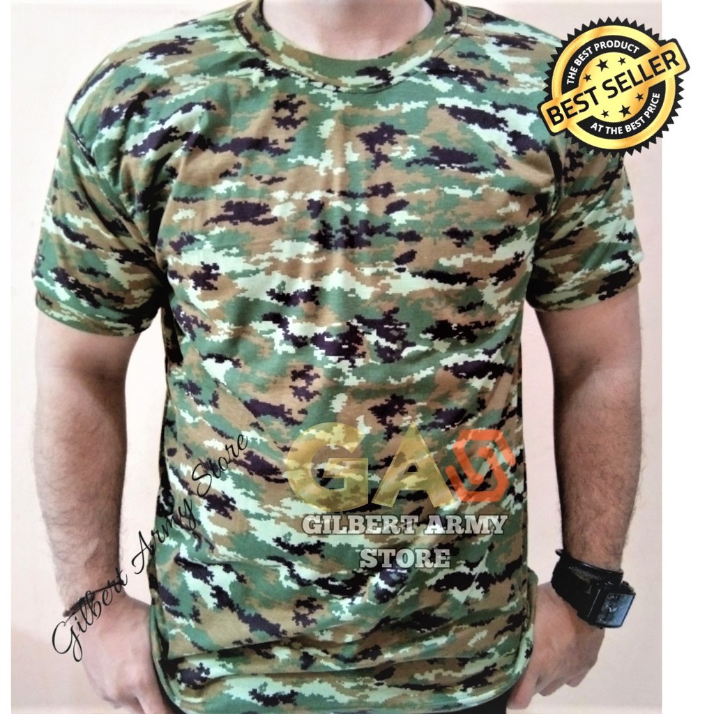 GILBERT ARMY STORE Kaos Loreng Kostrad Linud Lengan Pendek Grosir Kaos Militer Murah