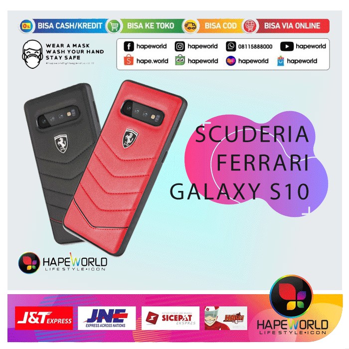 HARDCASE CASING SAMSUNG GALAXY S10 SCUDERIA FERARRI