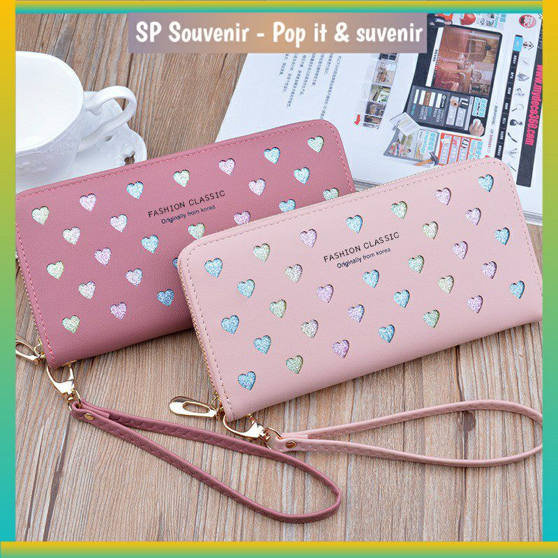 Dompet 802 - Dompet Panjang Wanita Impor Motif Love