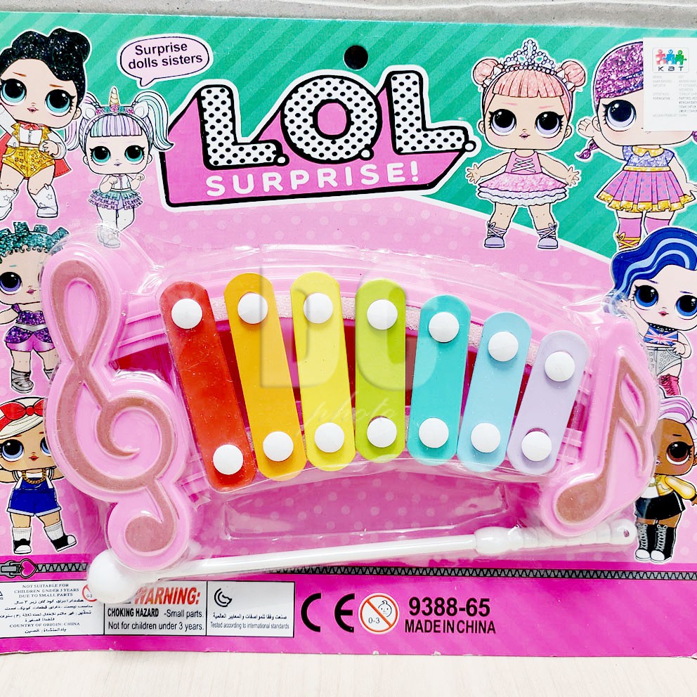 Xylophone Karakter Princess Unicorn LOL Little Pony Mainan Alat Musik Kolintang Anak