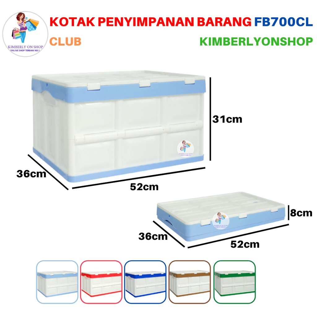 Folding Container Storage Box Tempat Penyimpanan Serbaguna FB700 Club