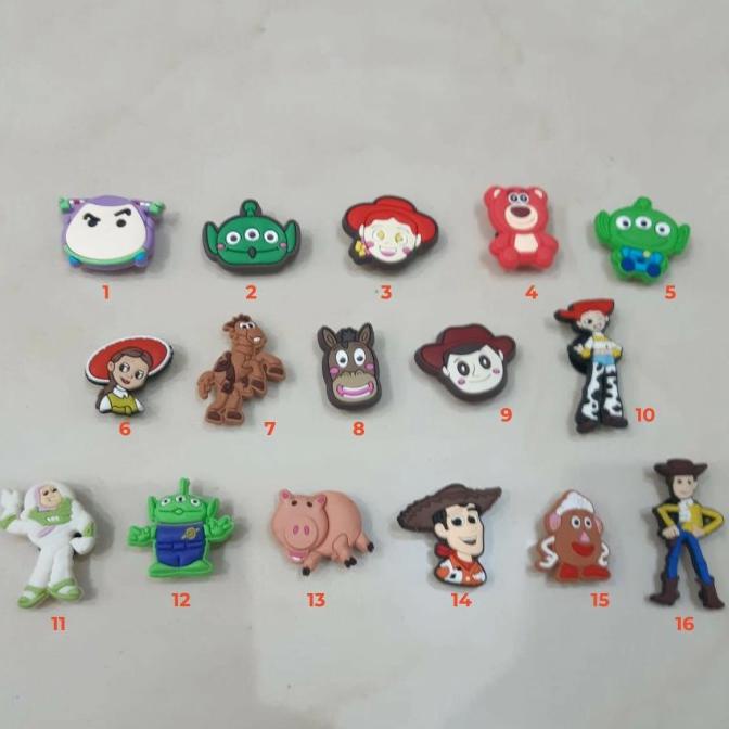 [[COD]] 4 pcs pin aksesoris sandal croc shoe charms toy story disney woody FREE ONGKIR Kode 495