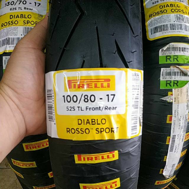 Pirelli Diablo Rosso Sport UK 100/80-17 FR Tubeless