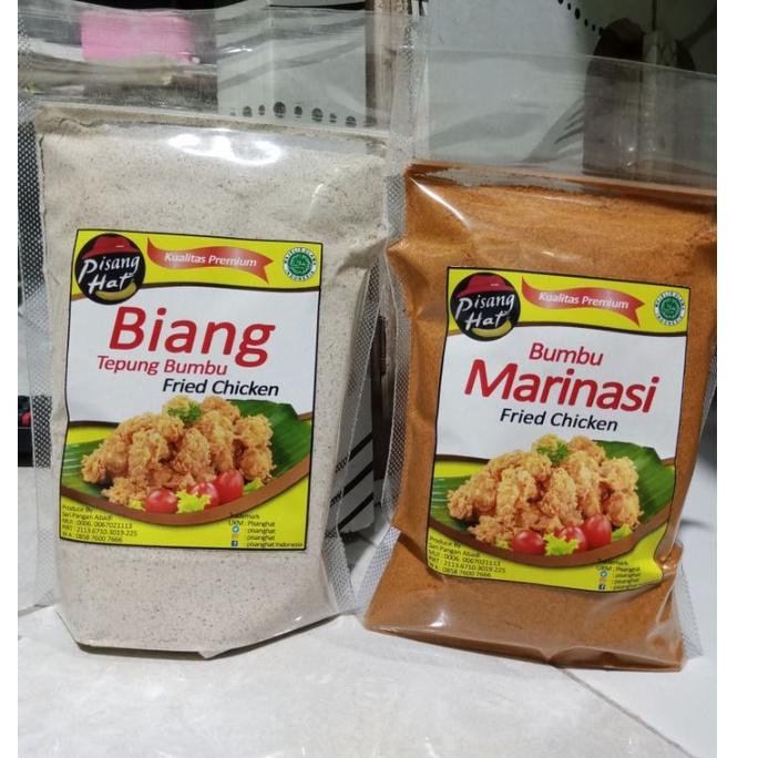 

TELAH HADIR paket biang tepung dan bumbu marinasi ayam goreng fried chicken 500g ^ 871