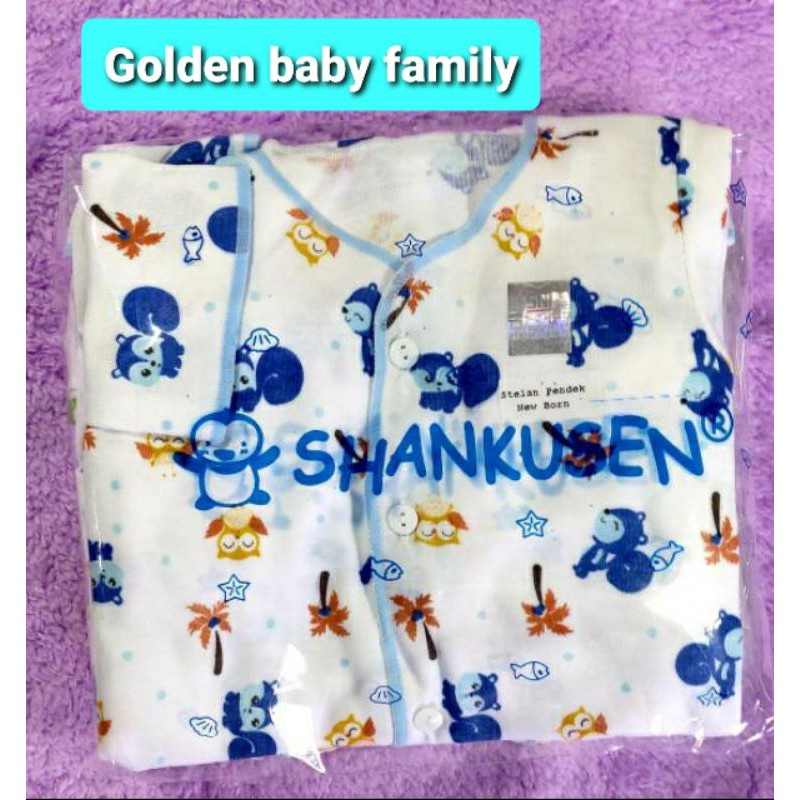 3 Pcs Setelan Baju Pendek Shankusen/Baju Santai Bayi/Bagus/Halus