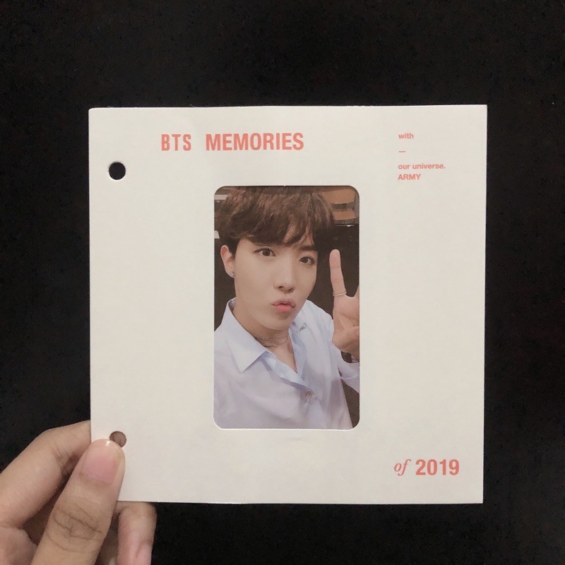 BTS PHOTOCARD MEMORIES BLURAY 2019 JHOPE HOSEOK HOBI OFFICIAL