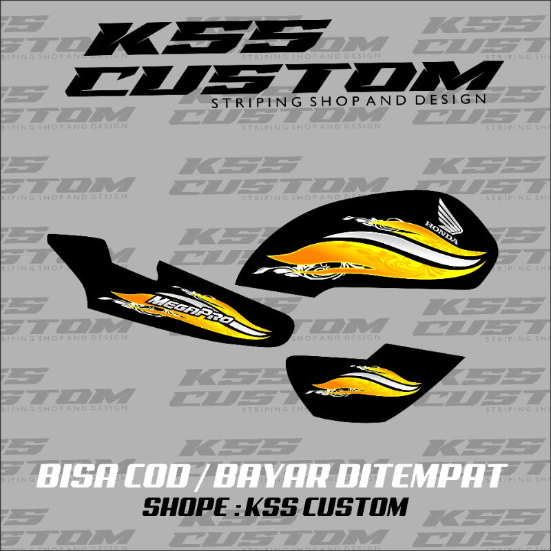 striping megapro hiu variasi - striping mp hiu variasi custom racing