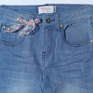 Osella Celana  Anak  Perempuan  Jeans  Polos Blue Shopee  