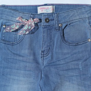  Osella  Celana  Anak Perempuan Jeans  Polos Blue Shopee 