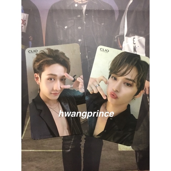 Photocard Stray Kids x Clio Bang Chan Lee Know Spicy