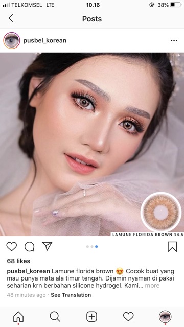 Lamune florida moonlit brown gray softlens korea