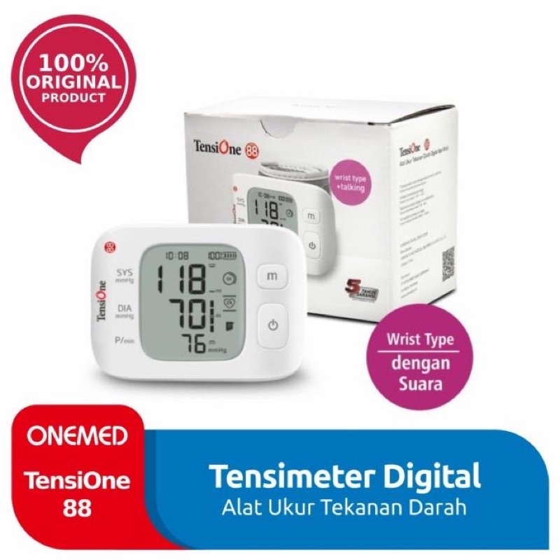 Tensimeter Digital TensiOne 88 Pergelangan Tangan-Wrist OneMed