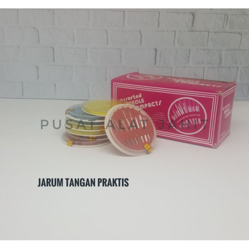 JARUM JAHIT TANGAN BULAT JARUM JAHIT PRAKTIS JARUM JAIT LENGKAP 1 SET JARUM JAHIT