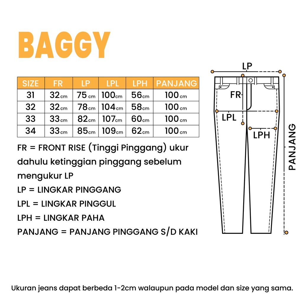 WINAGA- HighWaist Baggy Jumbo Jeans | HighWaist Baggy Jumbo | Celana Panjang Semi Kulot Jeans | Basic Denim Jeans | Baggy Jeans