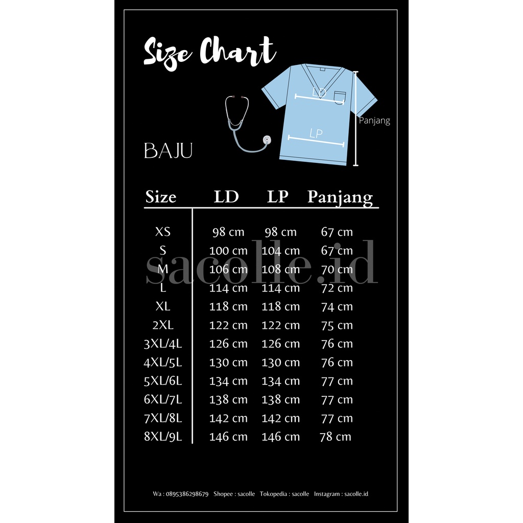 READY!!! [MURAH] baju OK / baju oka / Baju jaga / Baju Scrub / Perawat / Dokter