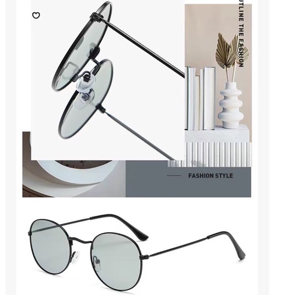T&amp;Y Kacamata Photocromic Anti Radiasi 6693 Kaca Mata Wanita Pria Anti Silau Sunglasses Korean Style Photochromic Murah Import