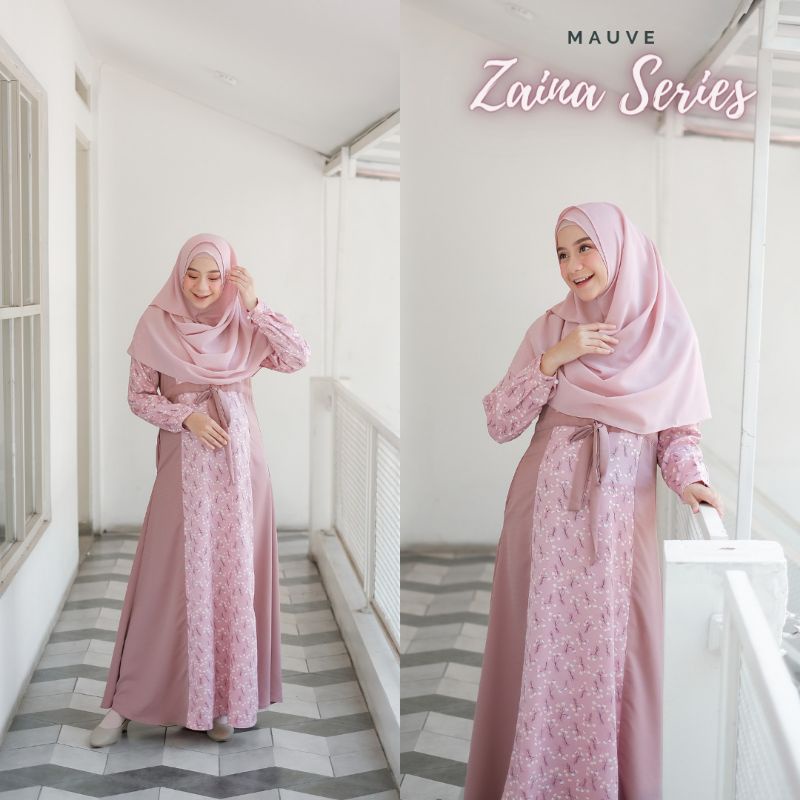 Baju Gamis Zaina Dress Motif