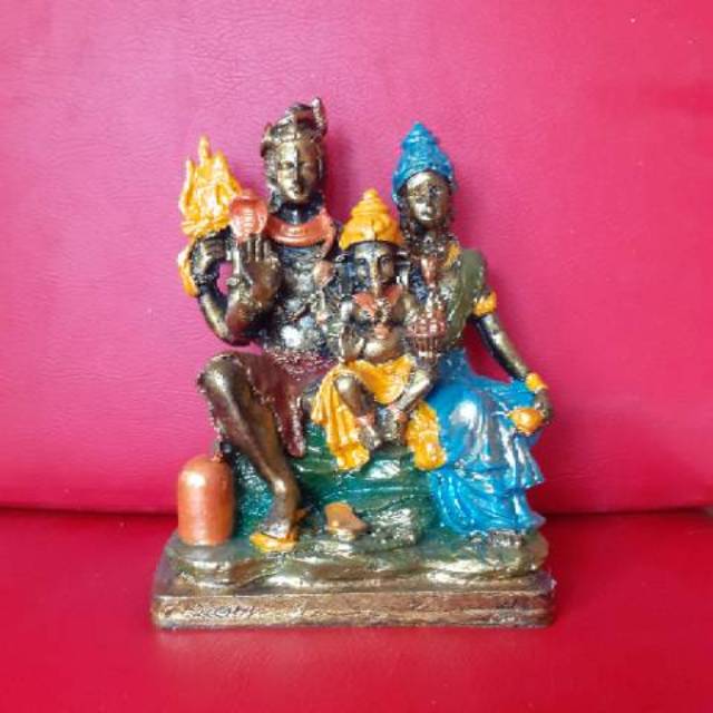 Keluarga Siwa Durga Ganesha Patung Dewa Syiwa Family P1